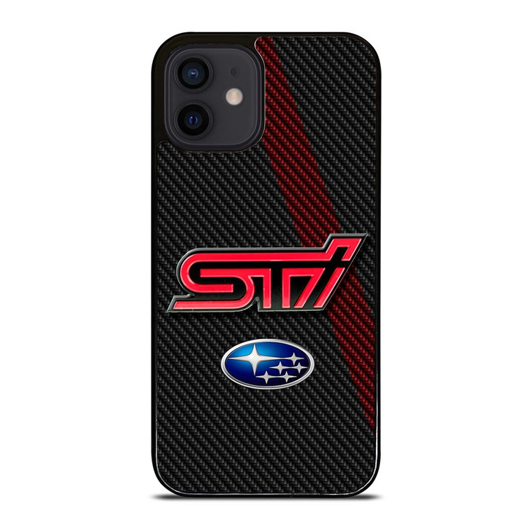 SUBARU STI CARBON LOGO iPhone 12 Mini Case SUBARU STI CARBON LOGO iPhone 12 Mini Case