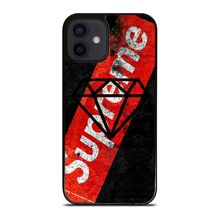 SUPREME DIAMOND SUPPLY CO BLACK iPhone 12 Mini Case
