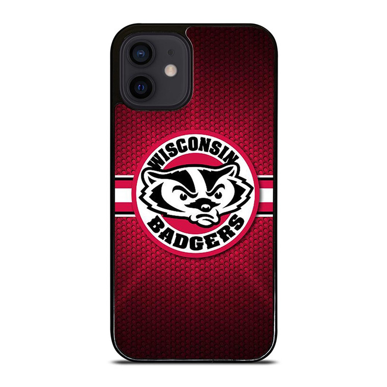 WISCONSIN BADGER METAL LOGO iPhone 12 Mini Case
