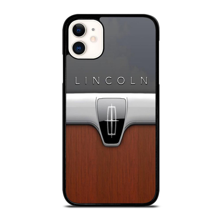 LINCOLN MOTOR WOODEN CHROME LOGO iPhone 11 Case
