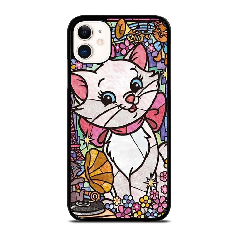 MARIE THE ARISTOCATS CAT STENED GLASS iPhone 11 Case