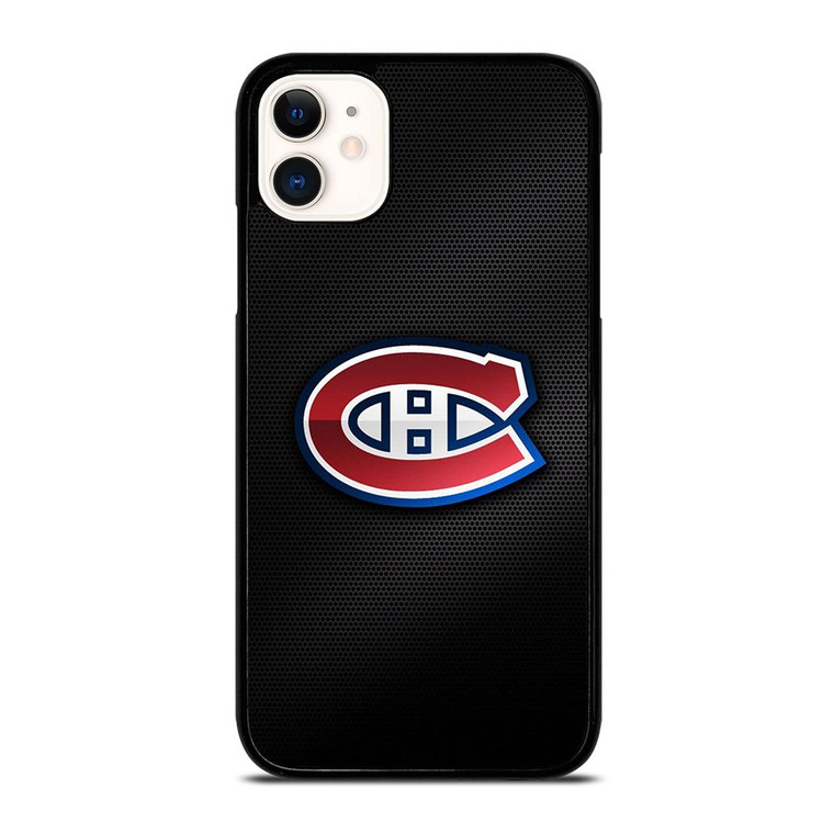 MONTREAL CANADIENS CARBON LOGO iPhone 11 Case