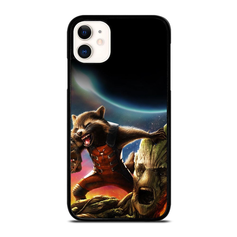 ROCKET RACCOON GROOT AVENGER iPhone 11 Case