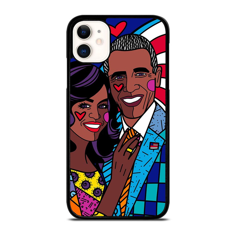 ROMERO BRITTO BARACK OBAMA iPhone 11 Case