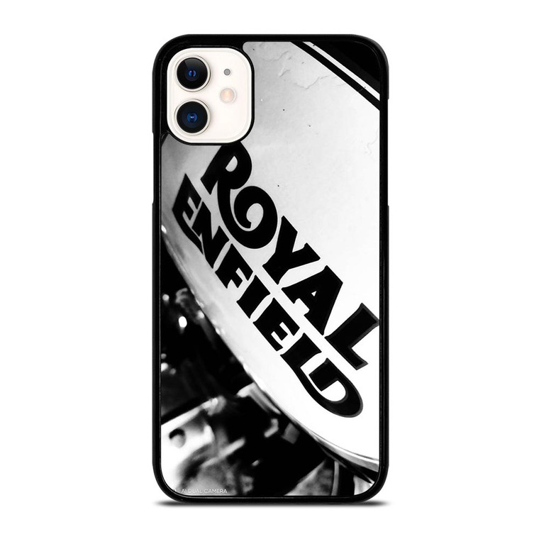 ROYAL ENFIELD LOGO BLACK WHITE iPhone 11 Case
