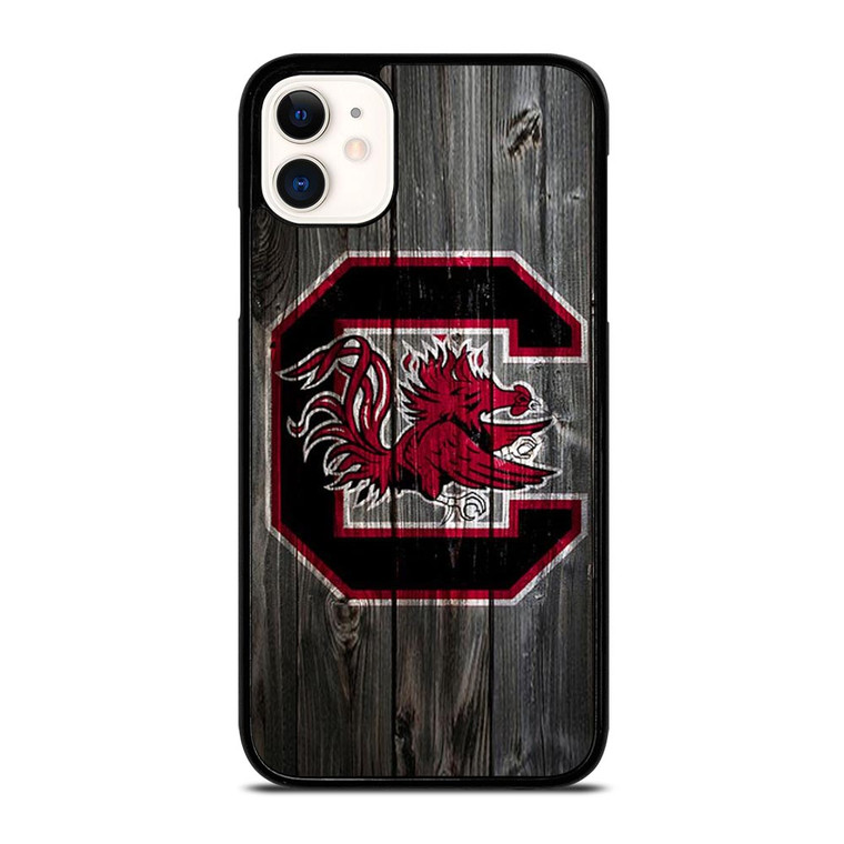 SOUTH CAROLINA GAMECOCKS WOODEN LOGO iPhone 11 Case SOUTH CAROLINA GAMECOCKS WOODEN LOGO iPhone 11 Case