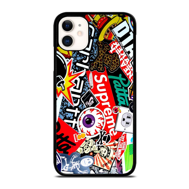 SUPREME STICKER AND OTHER BRAND iPhone 11 Case SUPREME STICKER AND OTHER BRAND iPhone 11 Case