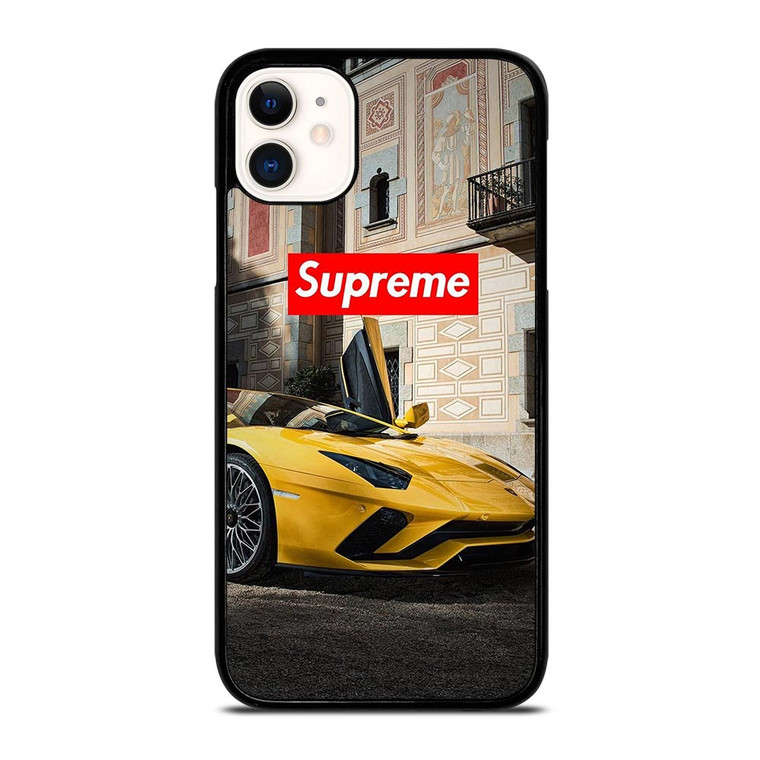 SUPREME YELLOW LAMBORGINI iPhone 11 Case SUPREME YELLOW LAMBORGINI iPhone 11 Case
