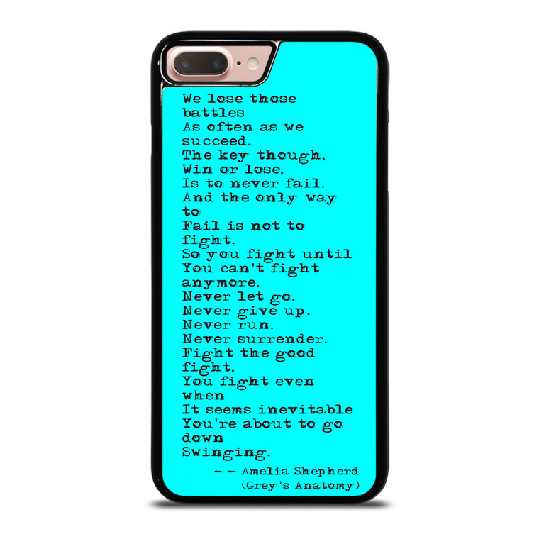 GREY'S ANATOMY QUOTES iPhone 8 Plus Case GREY'S ANATOMY QUOTES iPhone 8 Plus Case