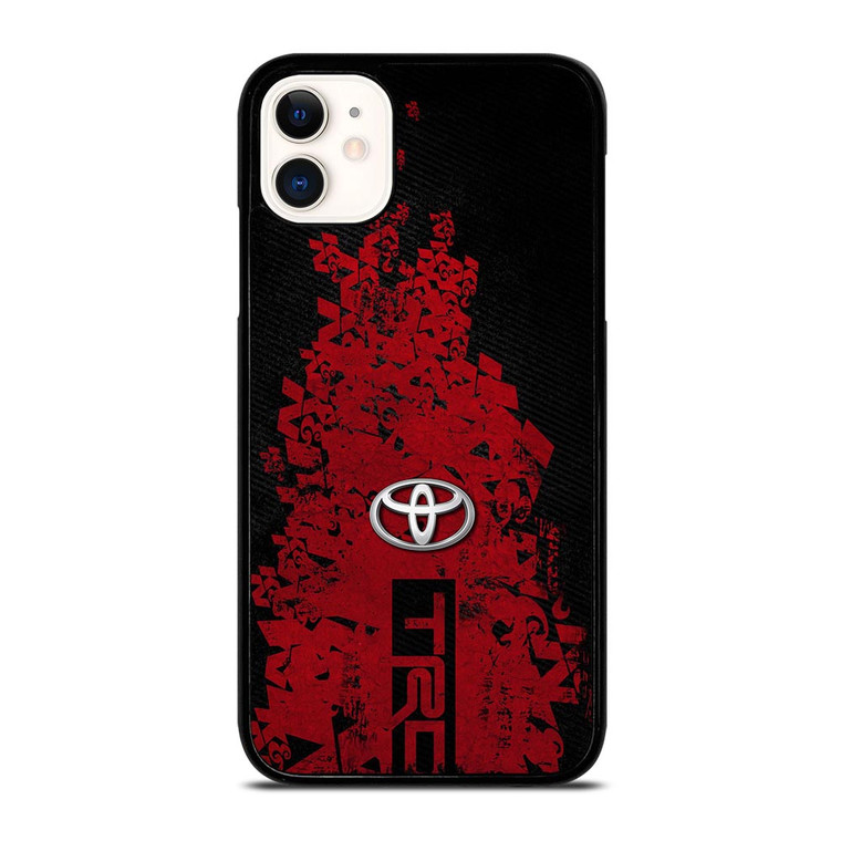 TOYOTA TRD RED CARBON LOGO iPhone 11 Case