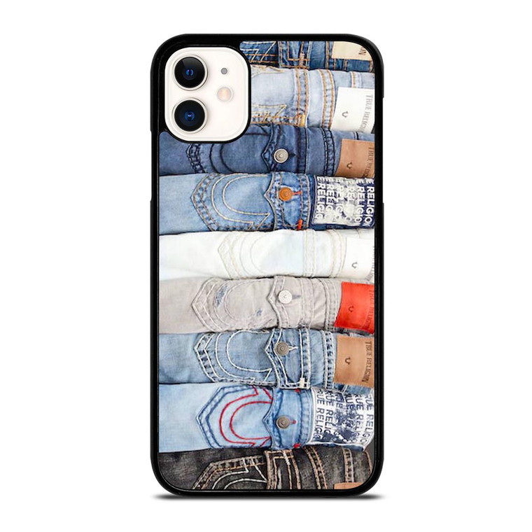 TRUE RELIGION BRAND JEANS COLLAGE iPhone 11 Case