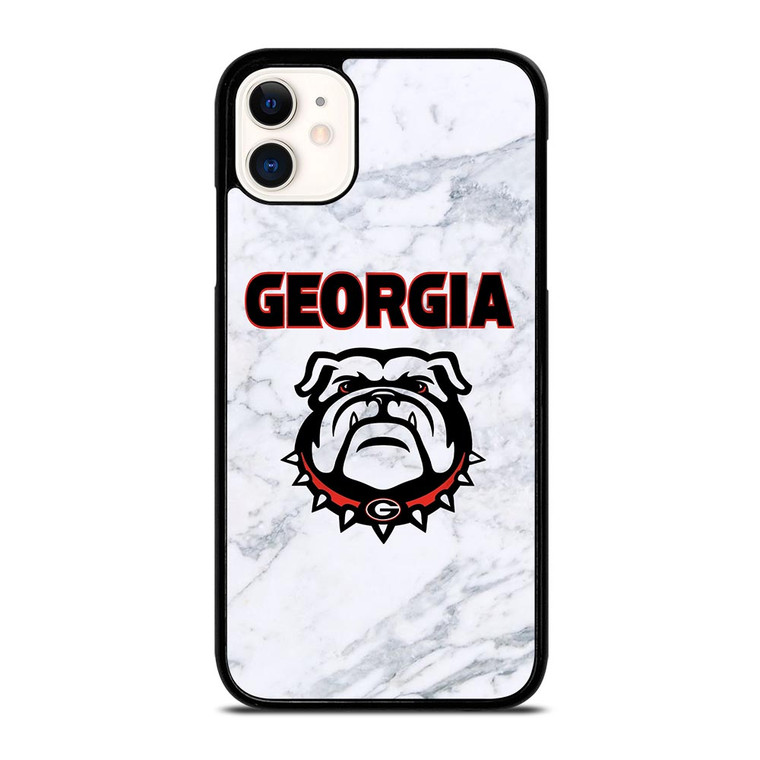 UGA GEORGIA BULLDOGS MARBLE LOGO iPhone 11 Case