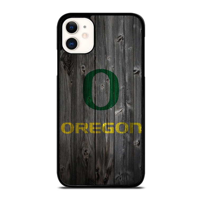 WOODEN LOGO OREGON DUCKS iPhone 11 Case WOODEN LOGO OREGON DUCKS iPhone 11 Case