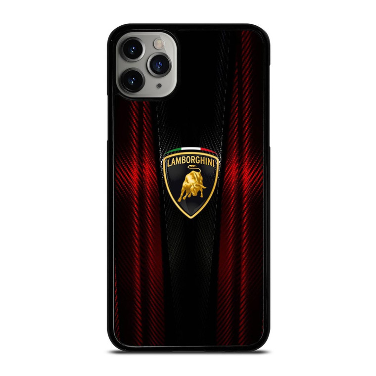 LAMBORGHINI RED CARBON iPhone 11 Pro Case