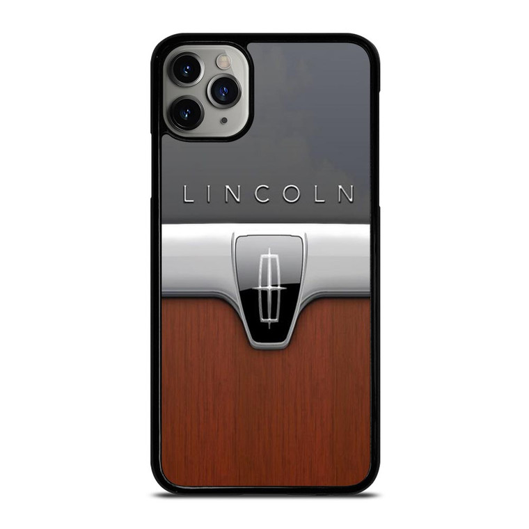 LINCOLN MOTOR WOODEN CHROME LOGO iPhone 11 Pro Case