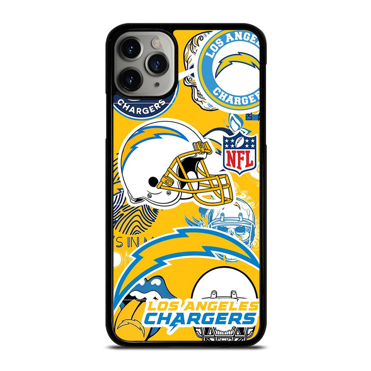LOS ANGELES CHARGERS NFL STICKER BOMB iPhone 11 Pro Case