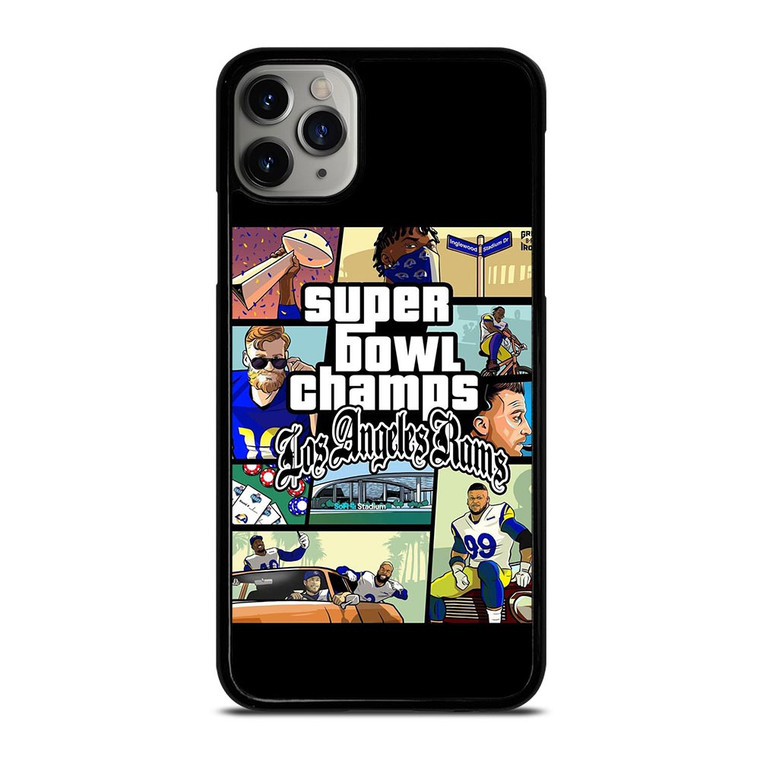 LOS ANGELES RAMS CHAMPIONS CARTOON iPhone 11 Pro Case