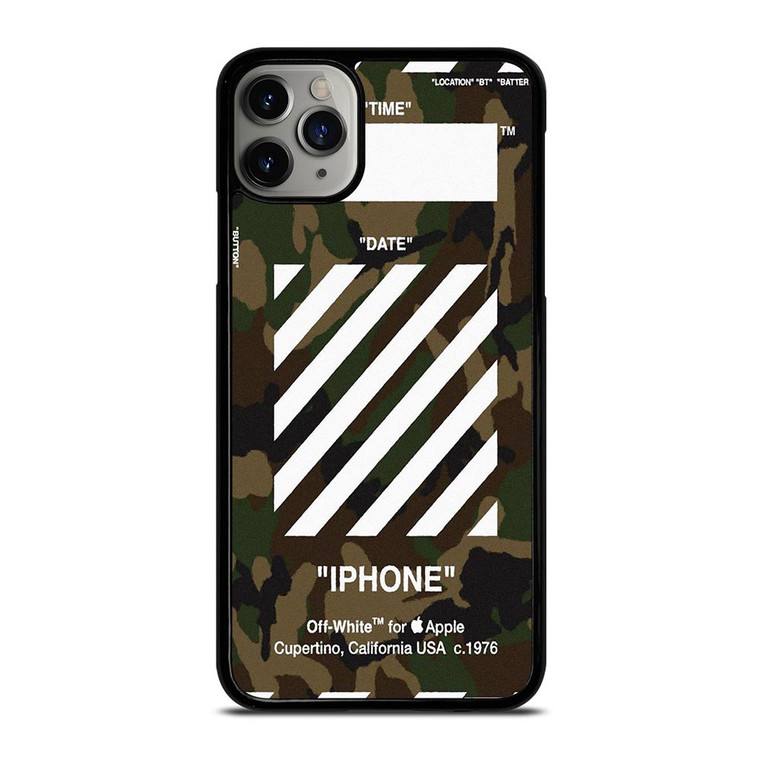 OFF WHITE CAMO ARMY iPhone 11 Pro Case