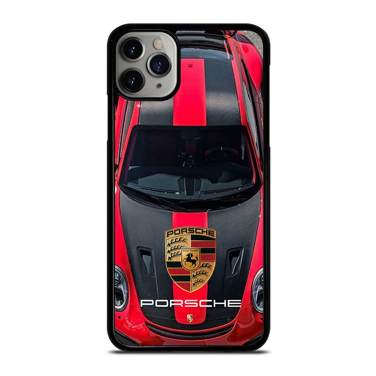 PORSCHE RED CAR LOGO iPhone 11 Pro Case