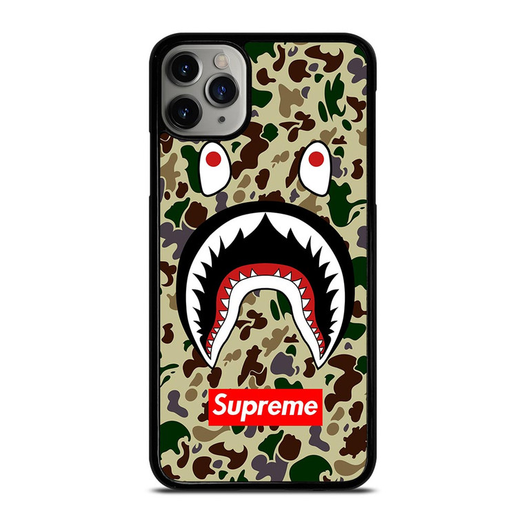SHARK CAMO BATHING APE SUPREME iPhone 11 Pro Case