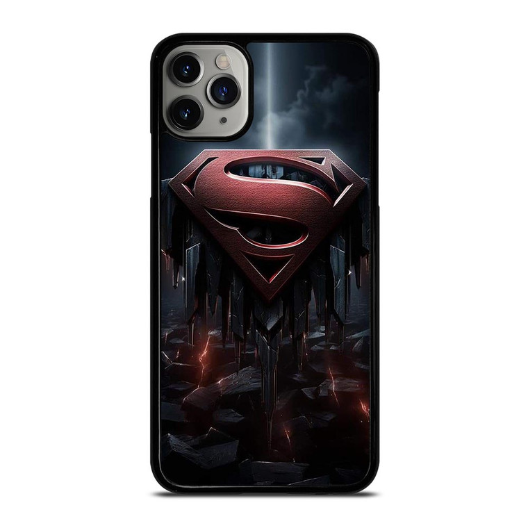 SUPERMAN DARK LOGO ICON iPhone 11 Pro Case