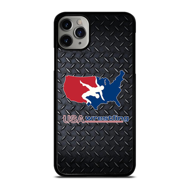 USA WRESTLING METAL LOGO iPhone 11 Pro Case