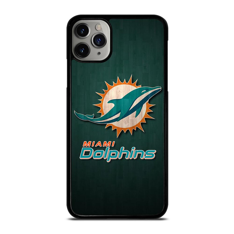 MIAMI DOLPHINS WOODEN LOGO iPhone 11 Pro Max Case