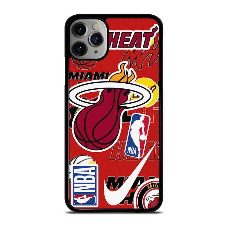 MIAMI HEAT NBA STICKER BOMB iPhone 11 Pro Max Case