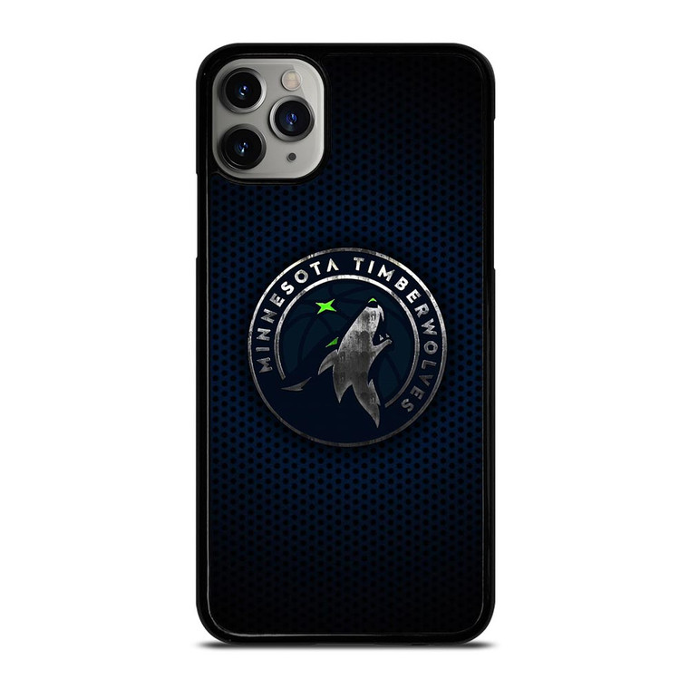 MINNESOTA TIMBERWOLVES BLUE CARBON iPhone 11 Pro Max Case