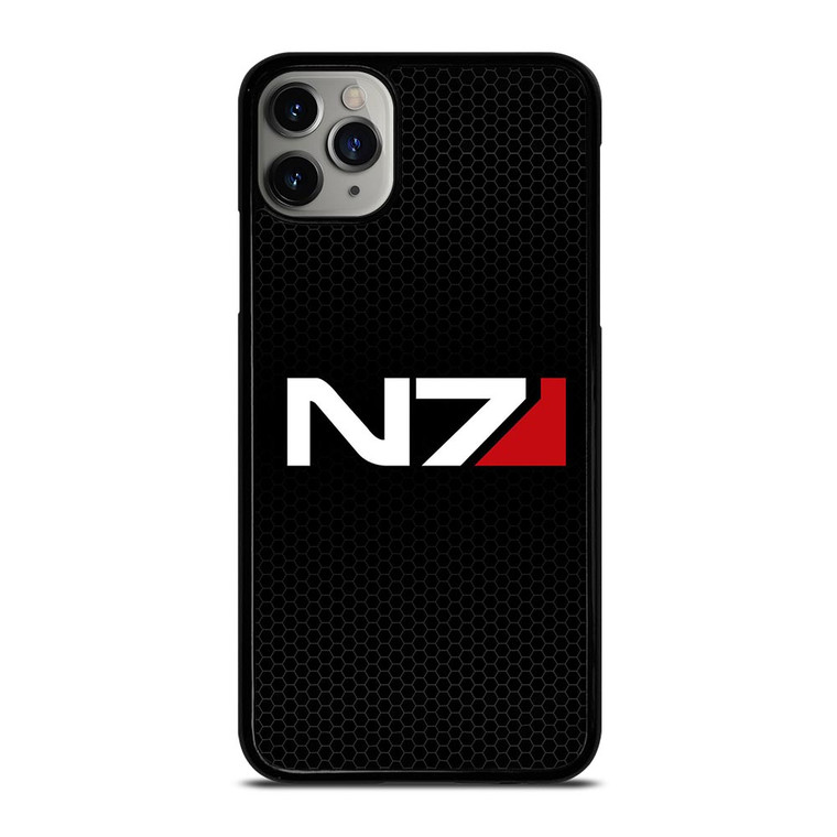 N7 MASS EFFECT METAL LOGO iPhone 11 Pro Max Case