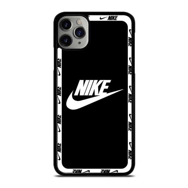 NIKE SWOOSH ROUND BLACK iPhone 11 Pro Max Case