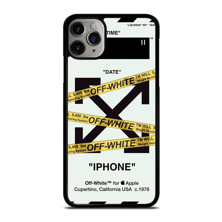 OFF WHITE YELLOW STRIPES iPhone 11 Pro Max Case