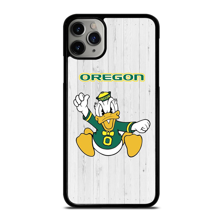 OREGON DUCKS WOODEN LOGO iPhone 11 Pro Max Case