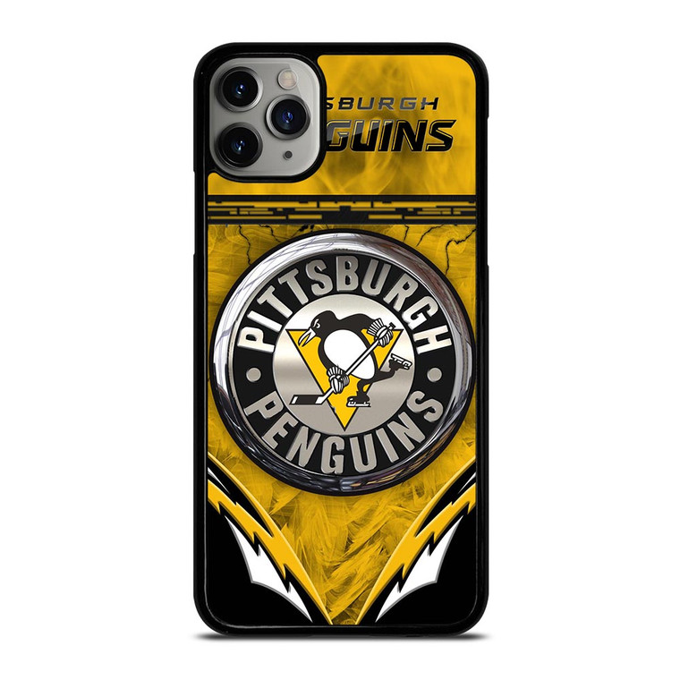 PITTSBURGH PENGUINS METAL NHL iPhone 11 Pro Max Case