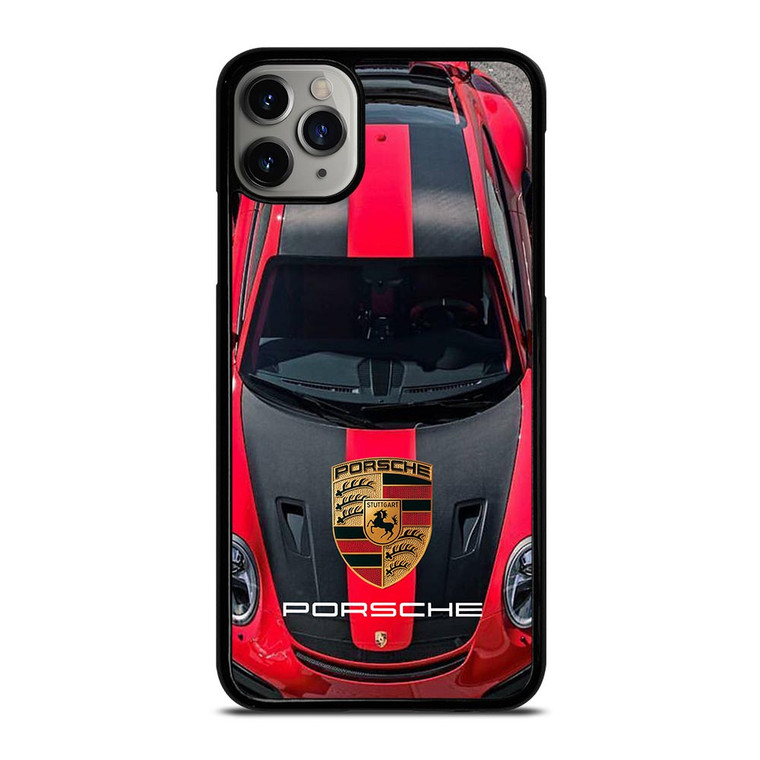 PORSCHE RED CAR LOGO iPhone 11 Pro Max Case