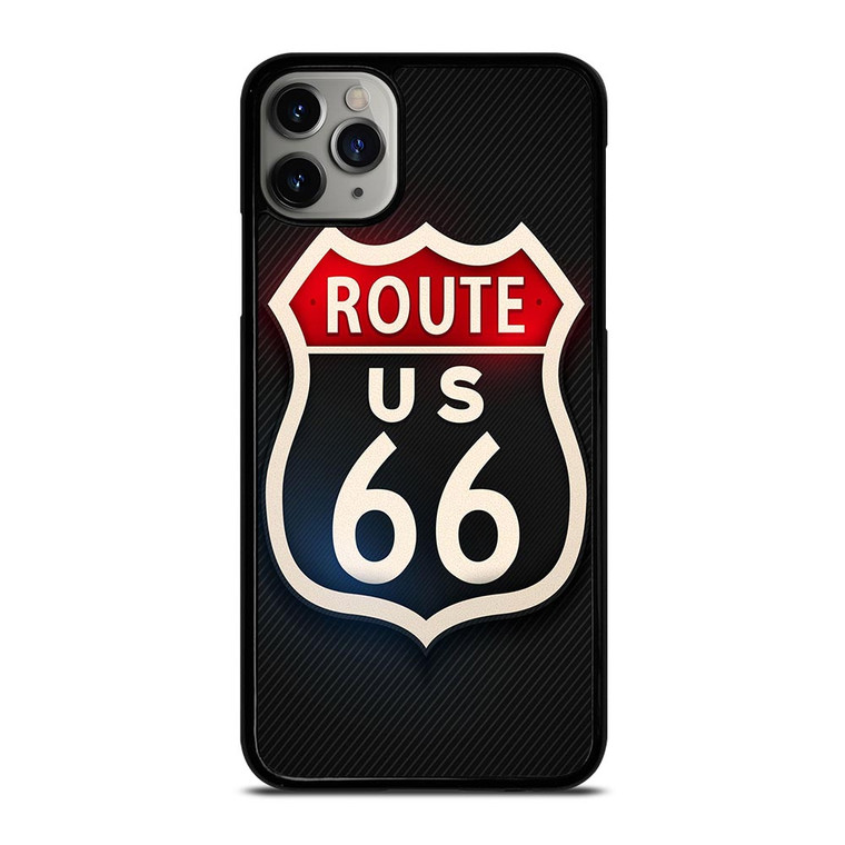 ROUTE 66 STREET US LOGO CARBON iPhone 11 Pro Max Case