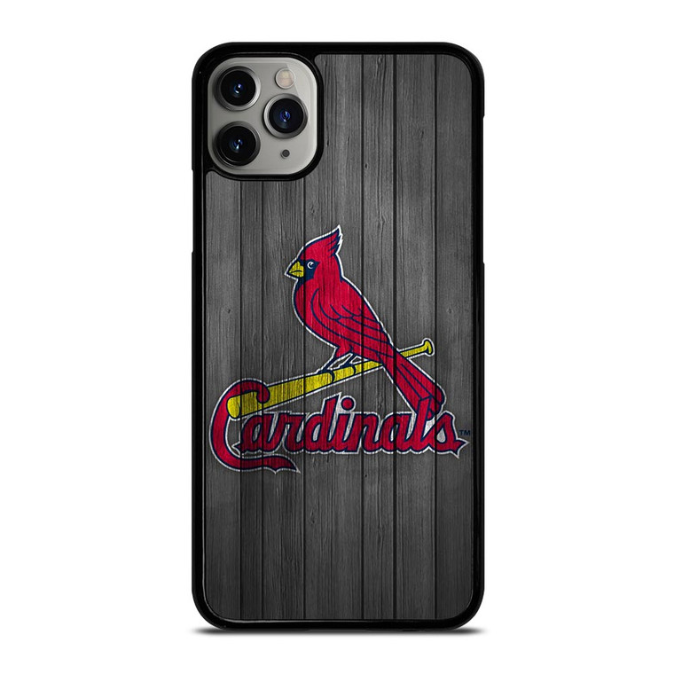 SAINT LOUIS CARDINALS WOODEN ICON iPhone 11 Pro Max Case