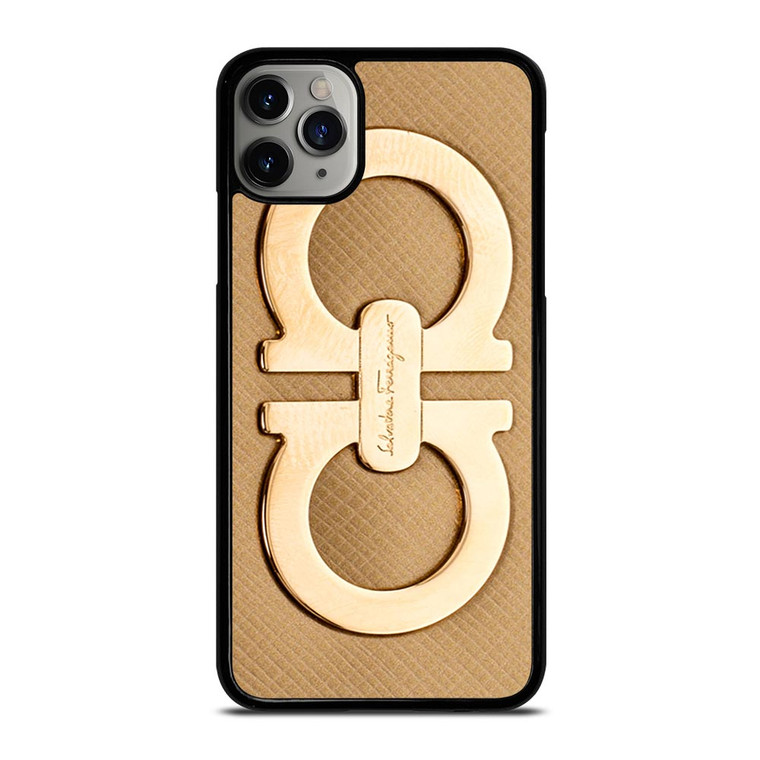 SALVATORE FERRAGAMO GOLD LOGO iPhone 11 Pro Max Case
