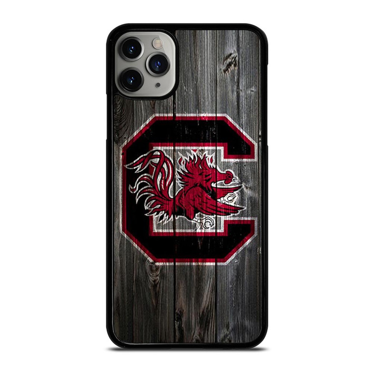 SOUTH CAROLINA GAMECOCKS WOODEN LOGO iPhone 11 Pro Max Case