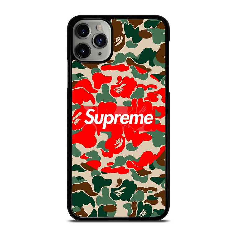 SUPREME BAPE CAMO iPhone 11 Pro Max Case