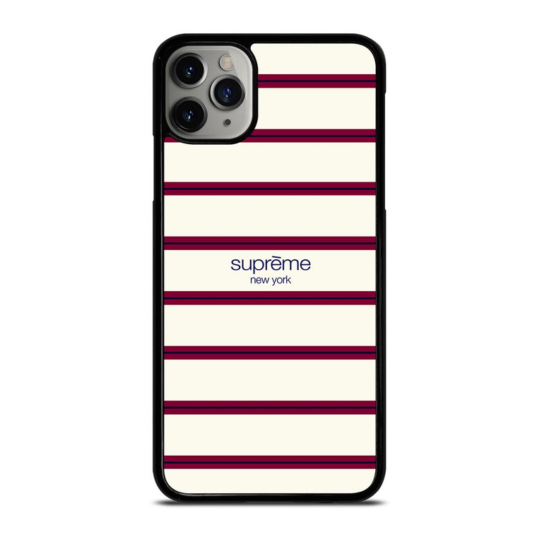 SUPREME NEW YORK RED STRIPE iPhone 11 Pro Max Case