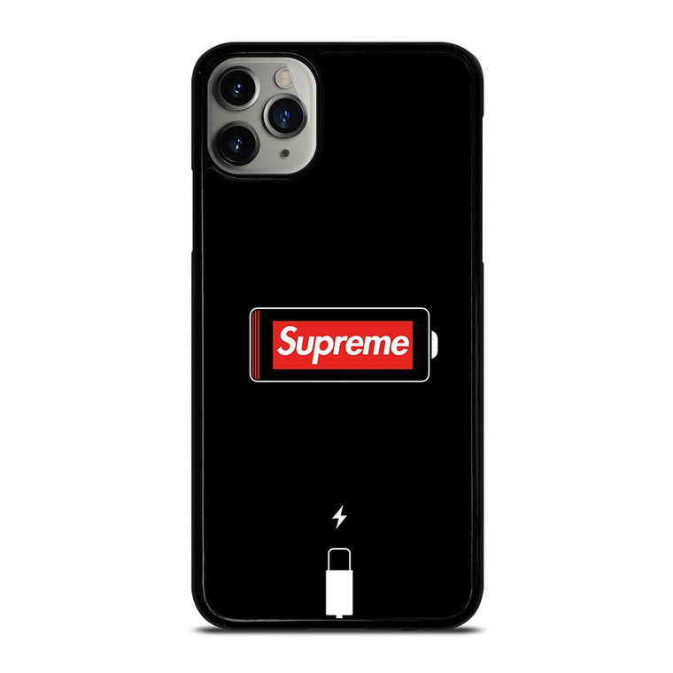 SUPREME PHONE LOW BATTERY iPhone 11 Pro Max Case SUPREME PHONE LOW BATTERY iPhone 11 Pro Max Case