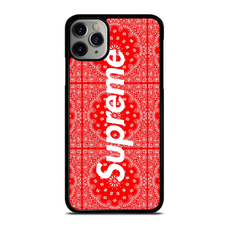 SUPREME RED BANDANA iPhone 11 Pro Max Case