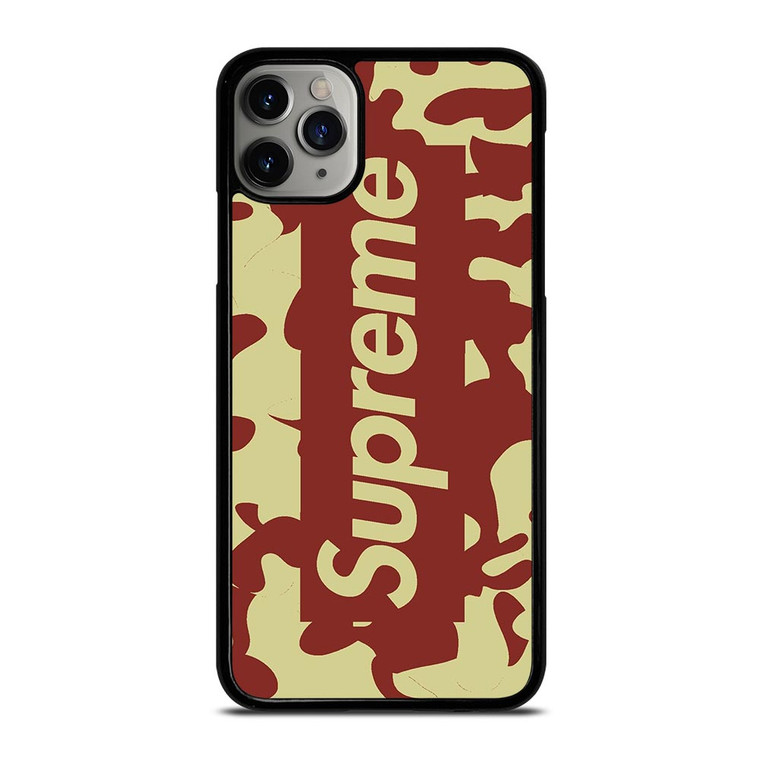 SUPREME RED CREAM LOGO iPhone 11 Pro Max Case