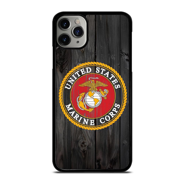 USMC US MARINE CORPS WOOD iPhone 11 Pro Max Case