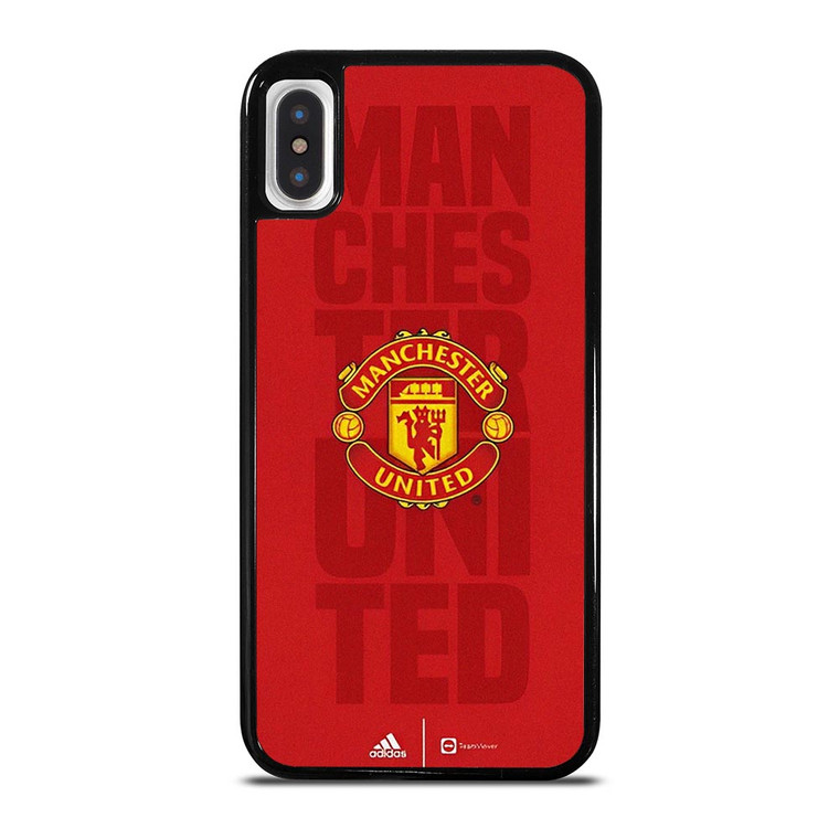 MANCHESTER UNITED FC ADIDAS LOGO iPhone X / XS Case
