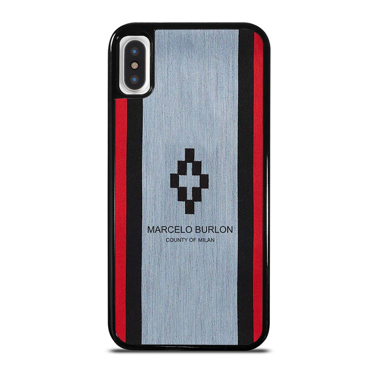 MARCELO BURLON STRIPE LOGO iPhone X / XS Case