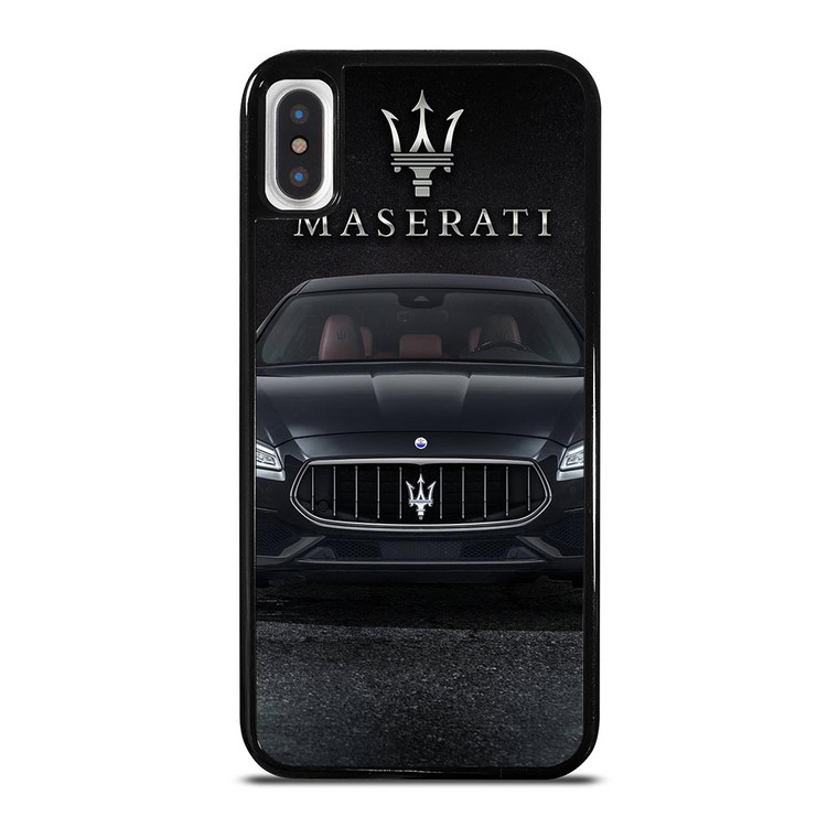 MASERATI CAR BLACK LOGO iPhone X / XS Case