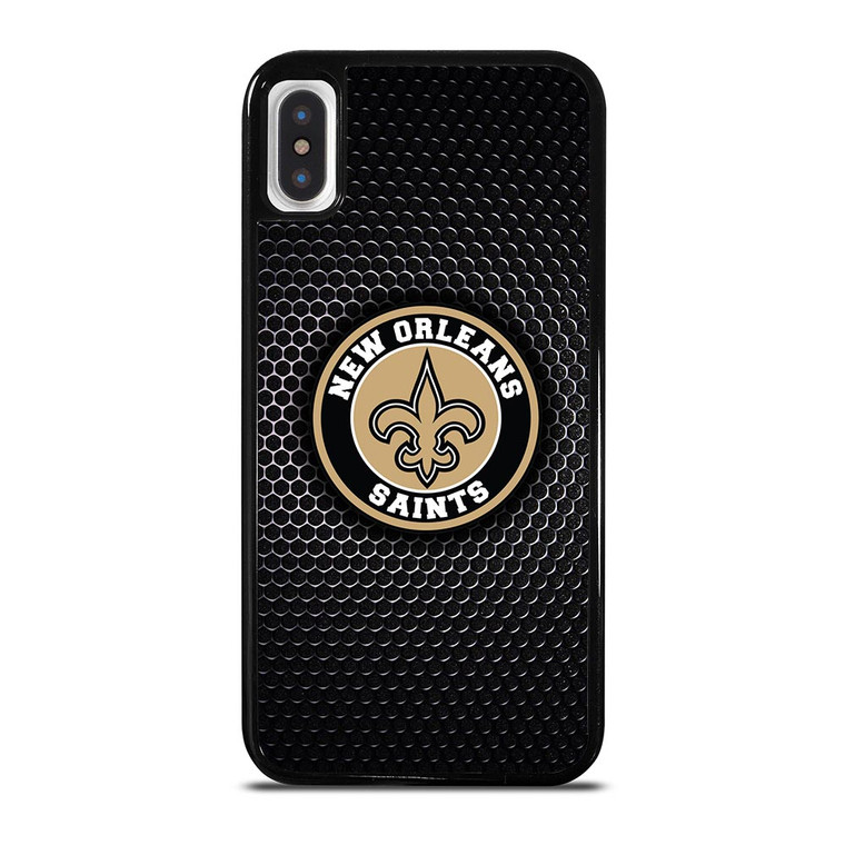NEW ORLEANS SAINTS METAL BADGE iPhone X / XS Case