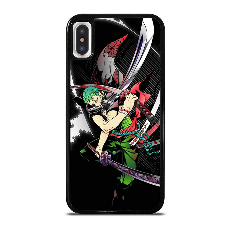 RORONOA ZORO ONE PIECE ANIME 3 iPhone X / XS Case